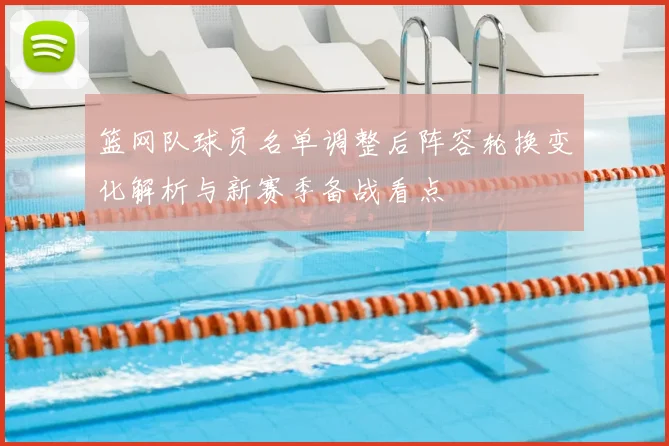 篮网队球员名单调整后阵容轮换变化解析与新赛季备战看点